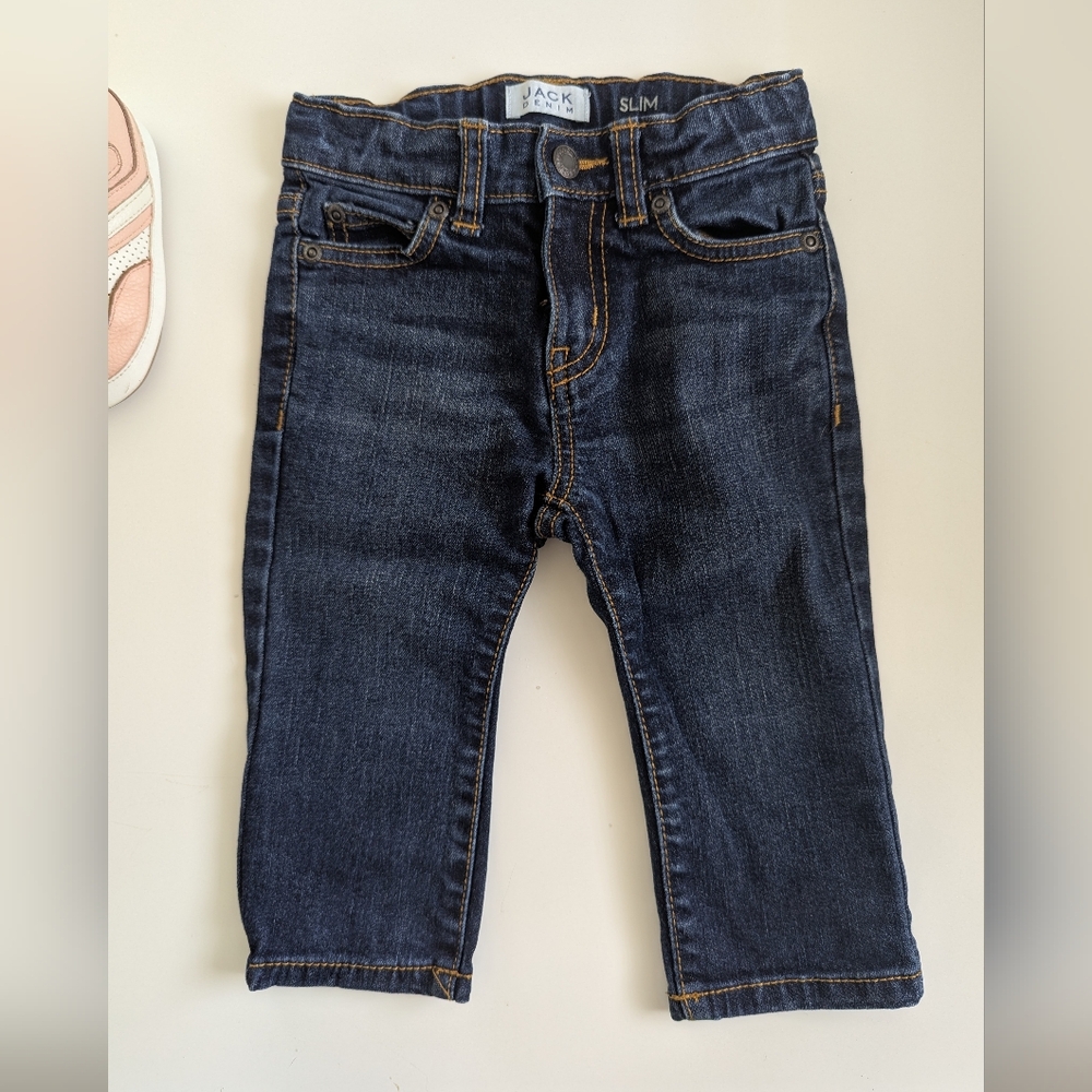 Janie And Jack Super Cute Dark Blue Jeans